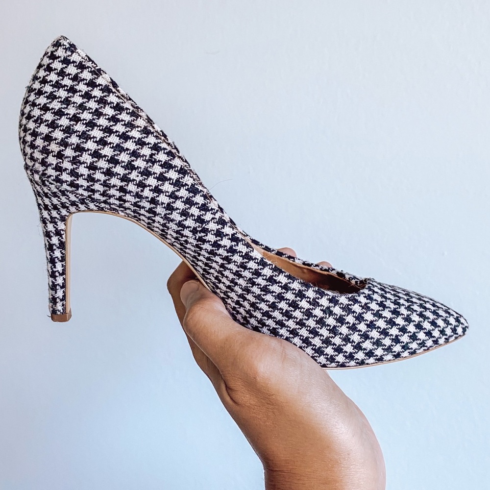 J. Crew Houndstooth Heels